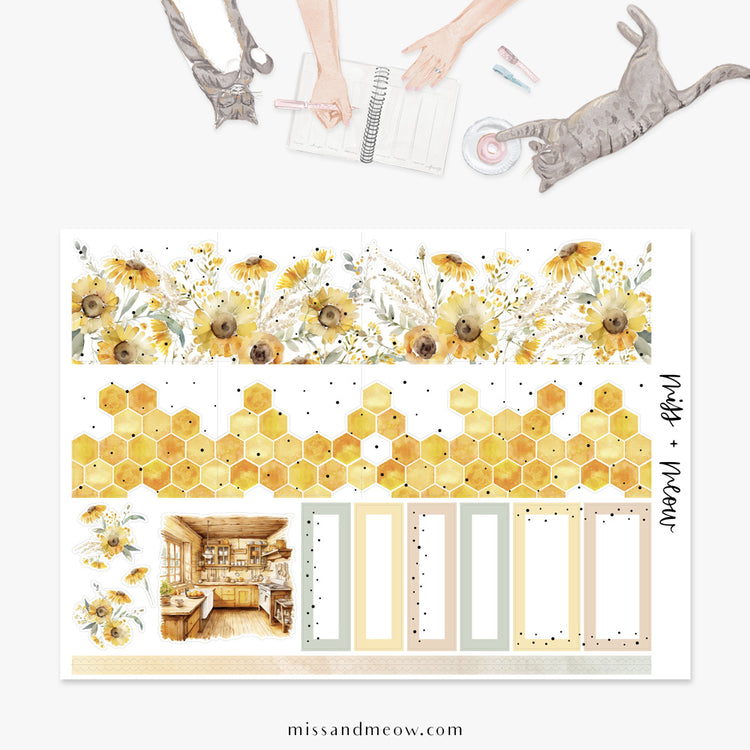 August 2024 | Foiled Monthly Sticker Kit