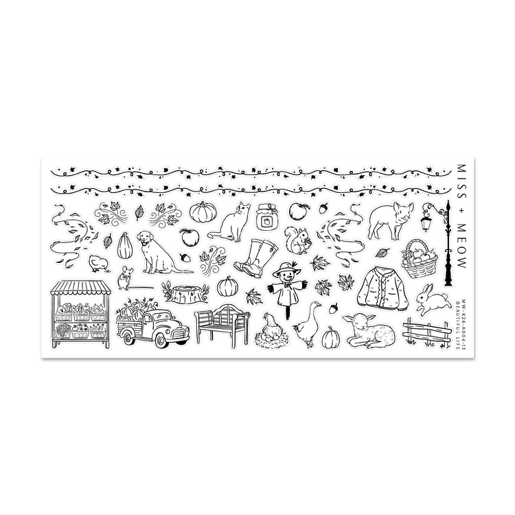 Autumn Cottage | Foil Stickers