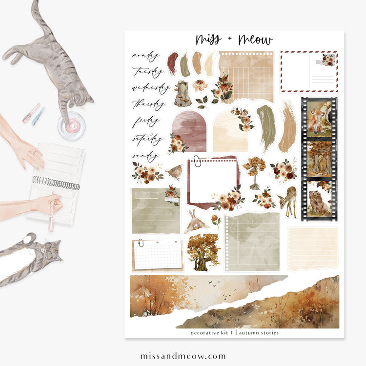Autumn Stories | Decorative Sticker Kit