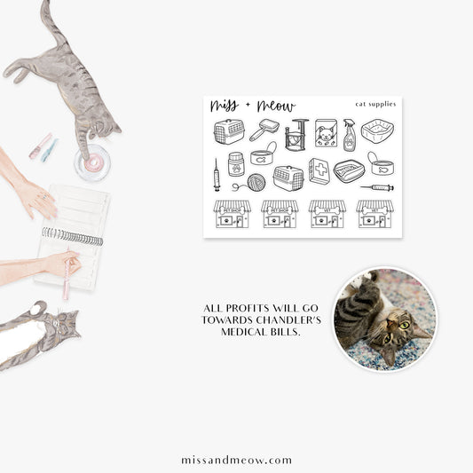 Cat Supplies | Stickers for Chandler