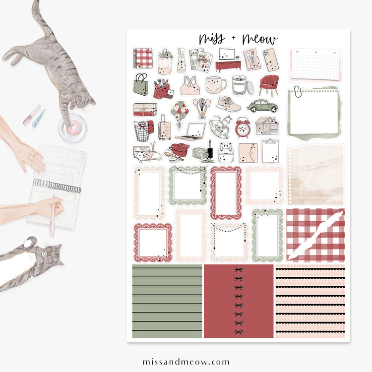 Cherry | Foiled Sticker Kit