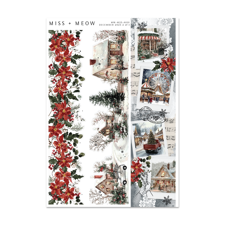 December 2025 | Foiled Monthly Sticker Kit