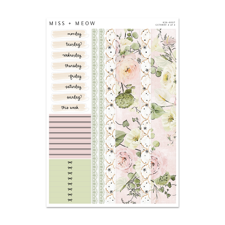 Getaway | Foiled Sticker Kit