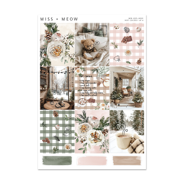 Hot Cocoa | Foiled Sticker Kit
