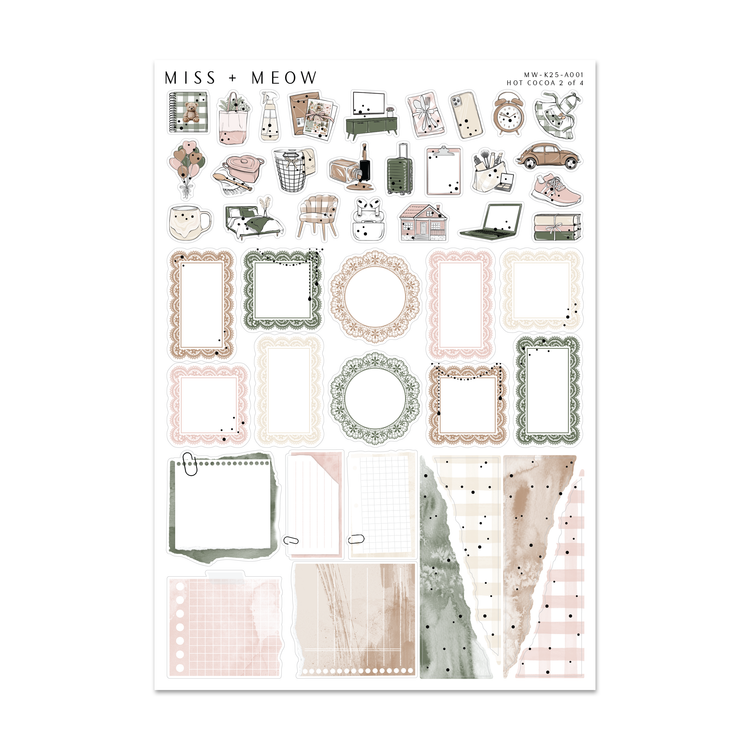 Hot Cocoa | Foiled Sticker Kit