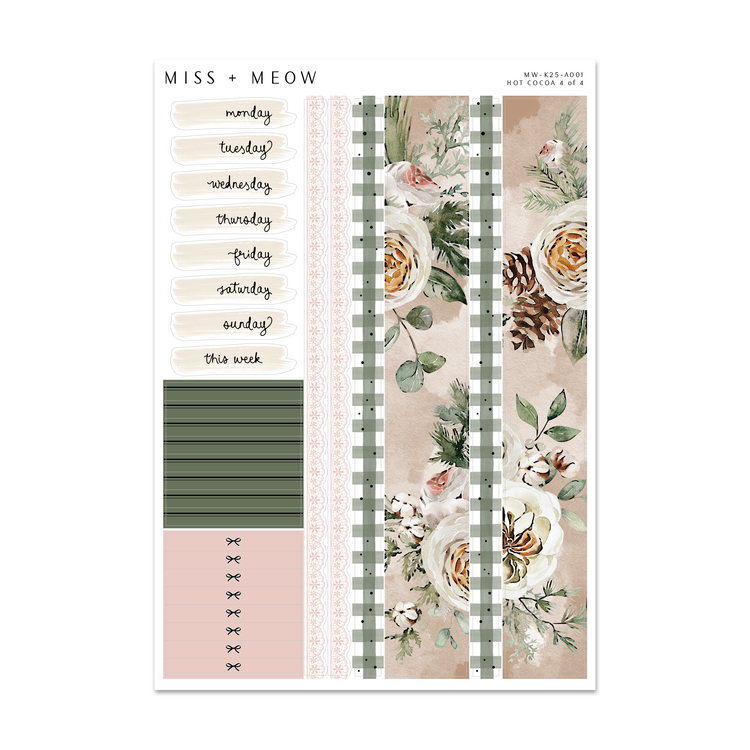 Hot Cocoa | Foiled Sticker Kit