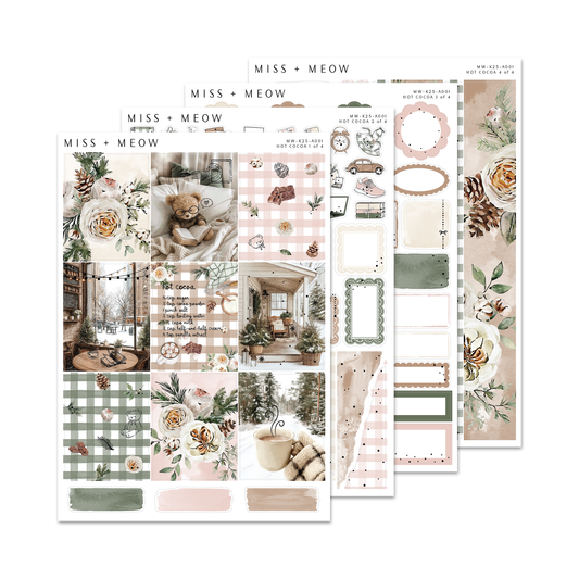Hot Cocoa | Foiled Sticker Kit