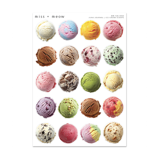 Junk Journal | Ice Cream Scoops