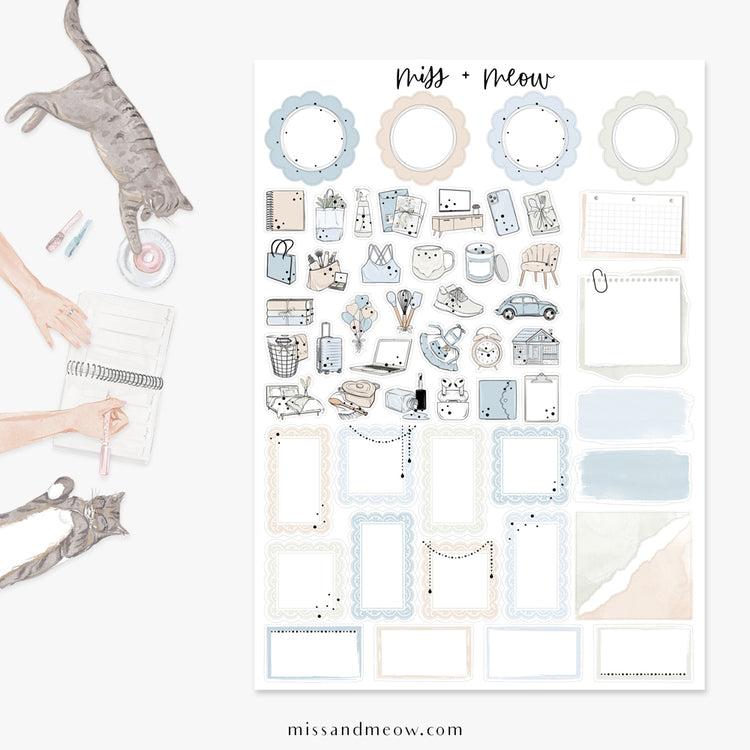 July 2024 | Foiled Monthly Sticker Kit