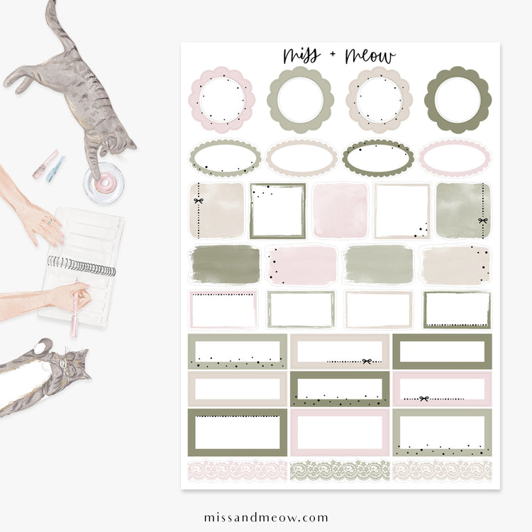Meadow | Foiled Sticker Kit