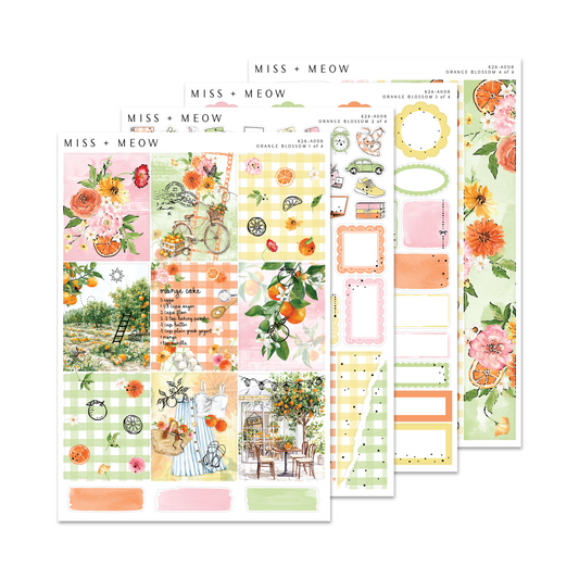 Orange Blossom | Foiled Sticker Kit