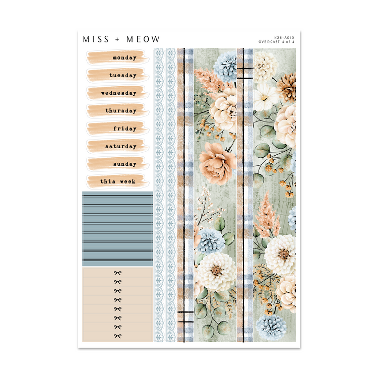 Overcast | Foiled Sticker Kit