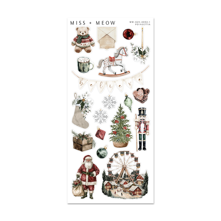 Poinsettia | Add-On Stickers
