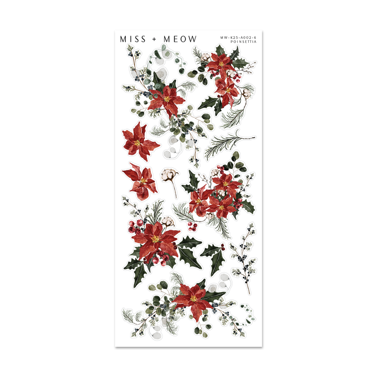 Poinsettia | Add-On Stickers