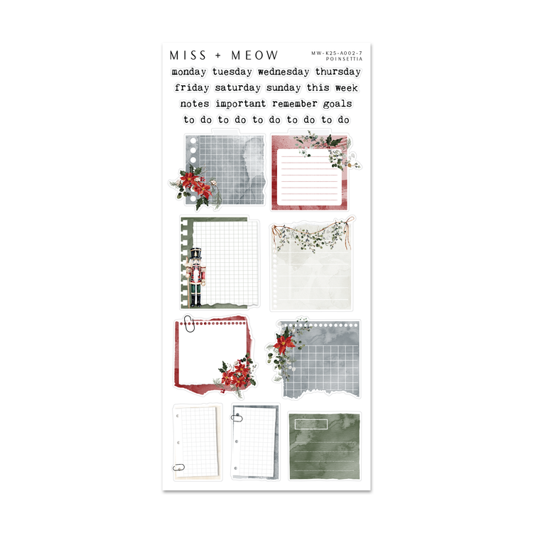 Poinsettia | Add-On Stickers