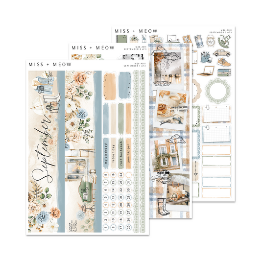 September 2026 | Foiled Monthly Sticker Kit