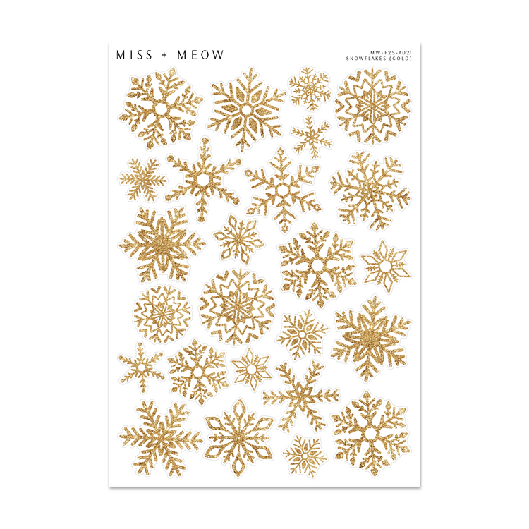 Deco | Snowflakes GOLD