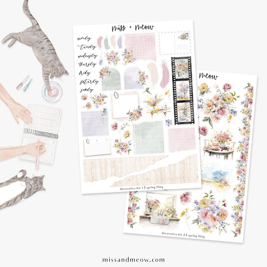 Spring Fling | Decorative Sticker Kit