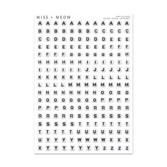 Square Beads | Alphabet