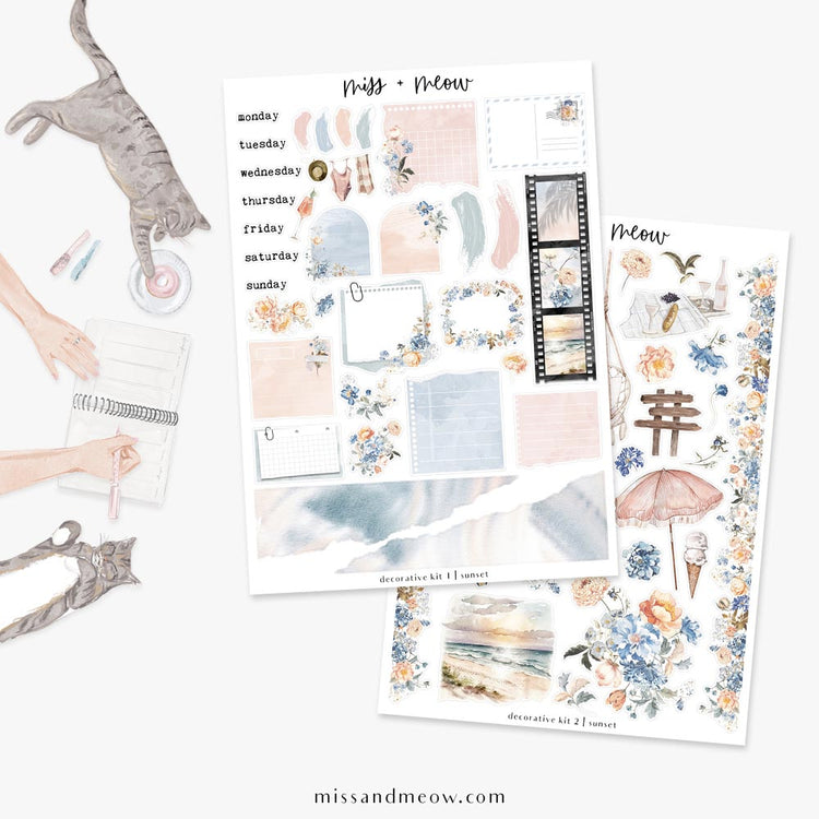 Sunset | Decorative Sticker Kit