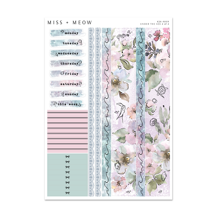Under the Sea | Foiled Sticker Kit