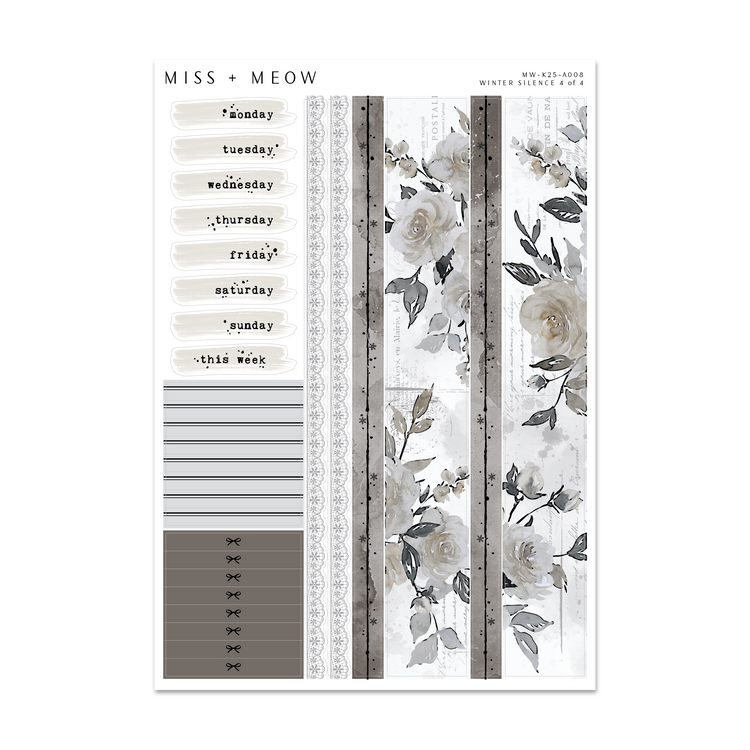 Winter Silence | Foiled Sticker Kit