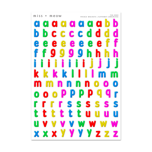 Fridge Magnets | Alphabet LOWERCASE