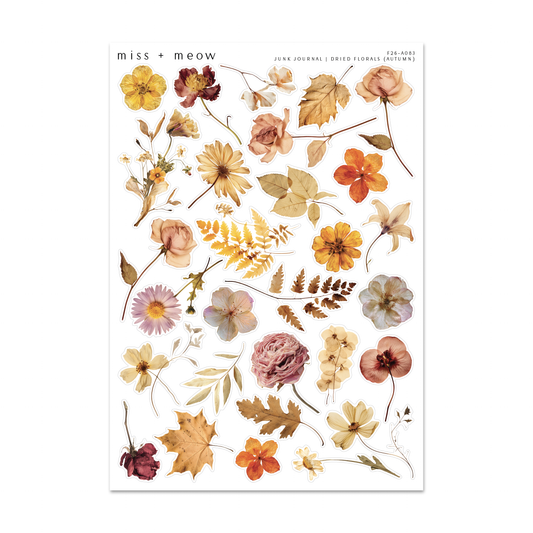 Junk Journal | Dried Florals (AUTUMN)
