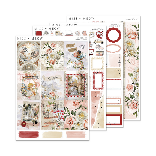 Valentine | Foiled Sticker Kit
