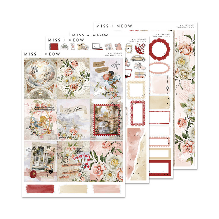 Valentine | Foiled Sticker Kit