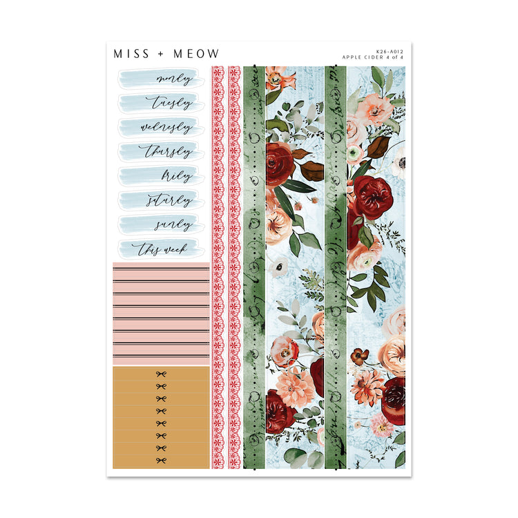 Apple Cider | Foiled Sticker Kit