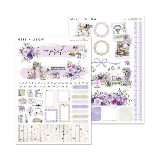 April 2026 Dashboard | Foiled Sticker Kit