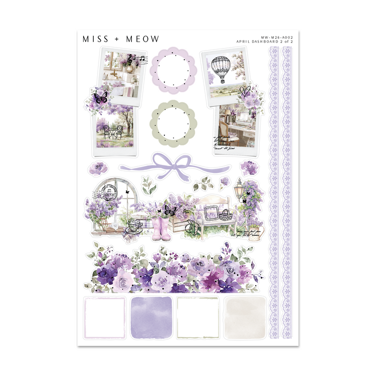 April 2026 Dashboard | Foiled Sticker Kit