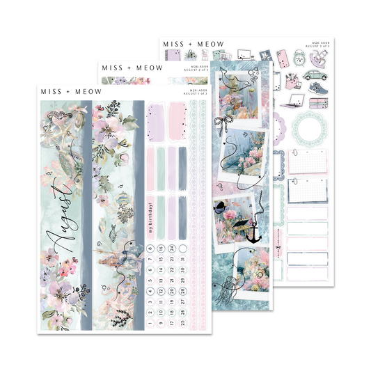 August 2026 | Foiled Monthly Sticker Kit