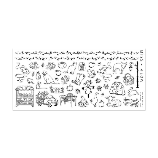 Autumn Cottage | Foil Stickers