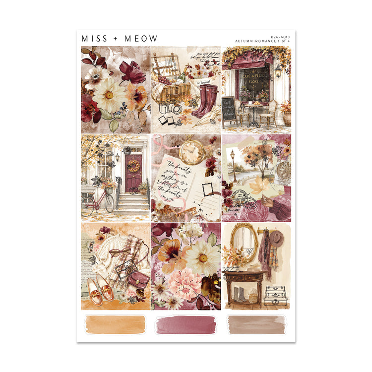 Autumn Romance | Foiled Sticker Kit