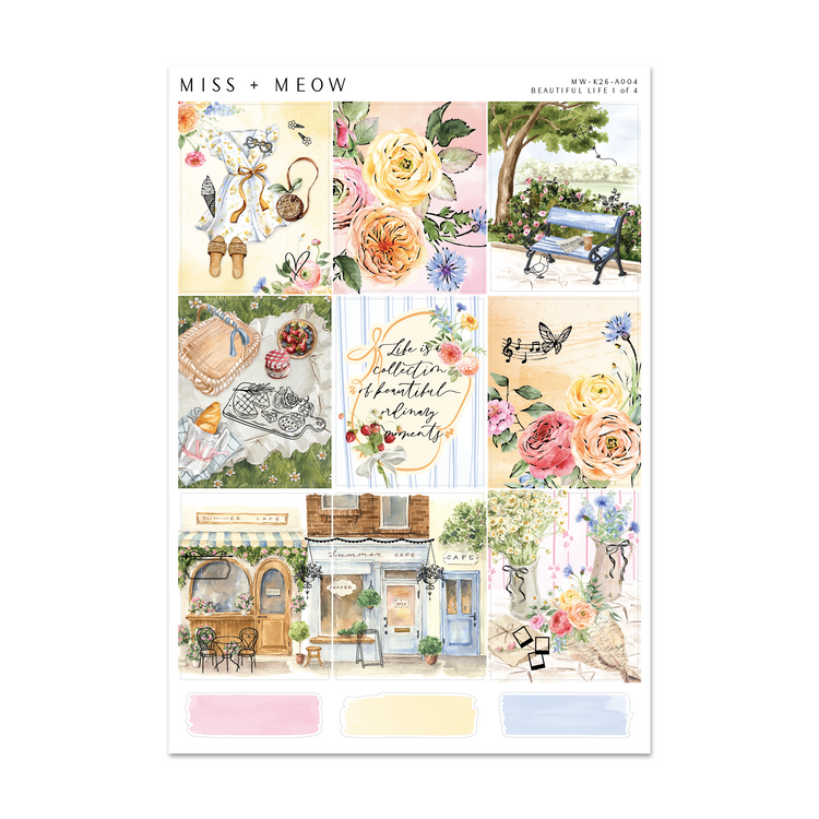 Beautiful Life | Foiled Sticker Kit