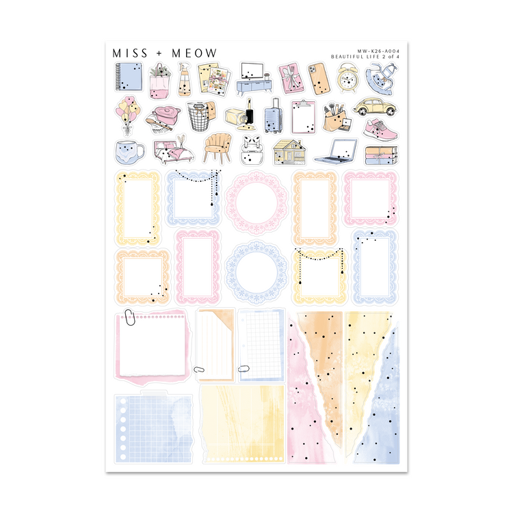 Beautiful Life | Foiled Sticker Kit