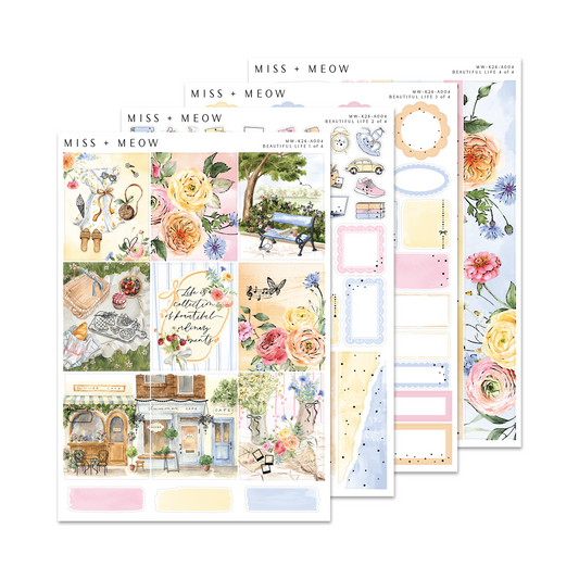 Beautiful Life | Foiled Sticker Kit