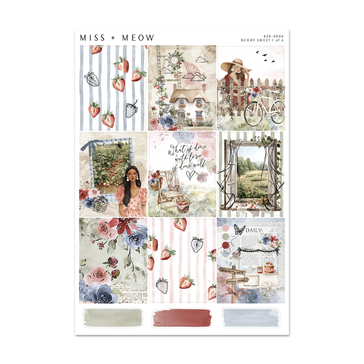 Berry Sweet | Foiled Sticker Kit