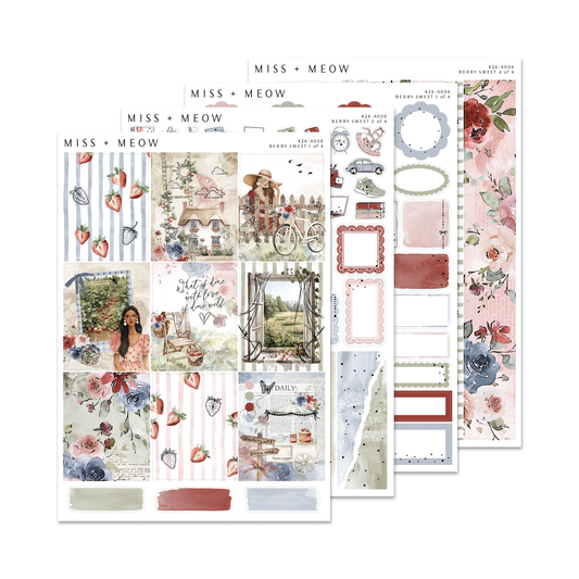 Berry Sweet | Foiled Sticker Kit