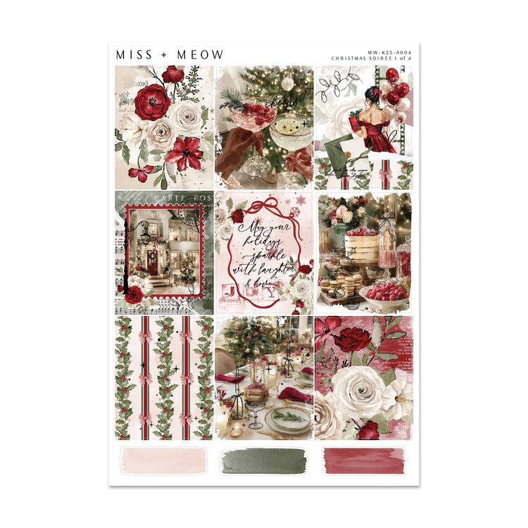Christmas Soiree | Foiled Sticker Kit