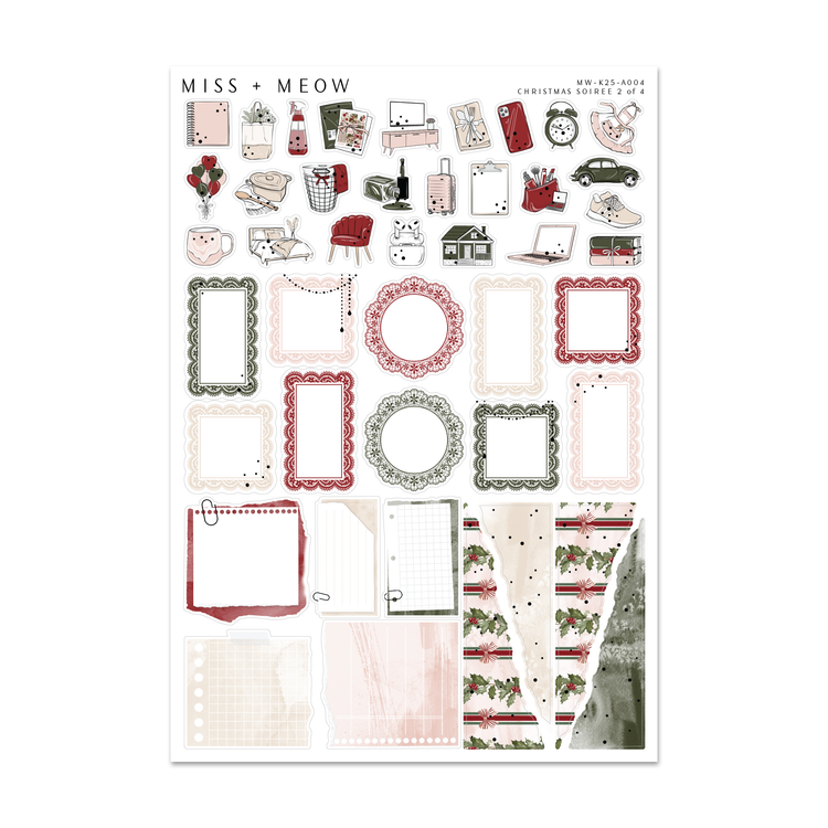 Christmas Soiree | Foiled Sticker Kit