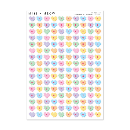 Conversation Hearts | ALPHABET