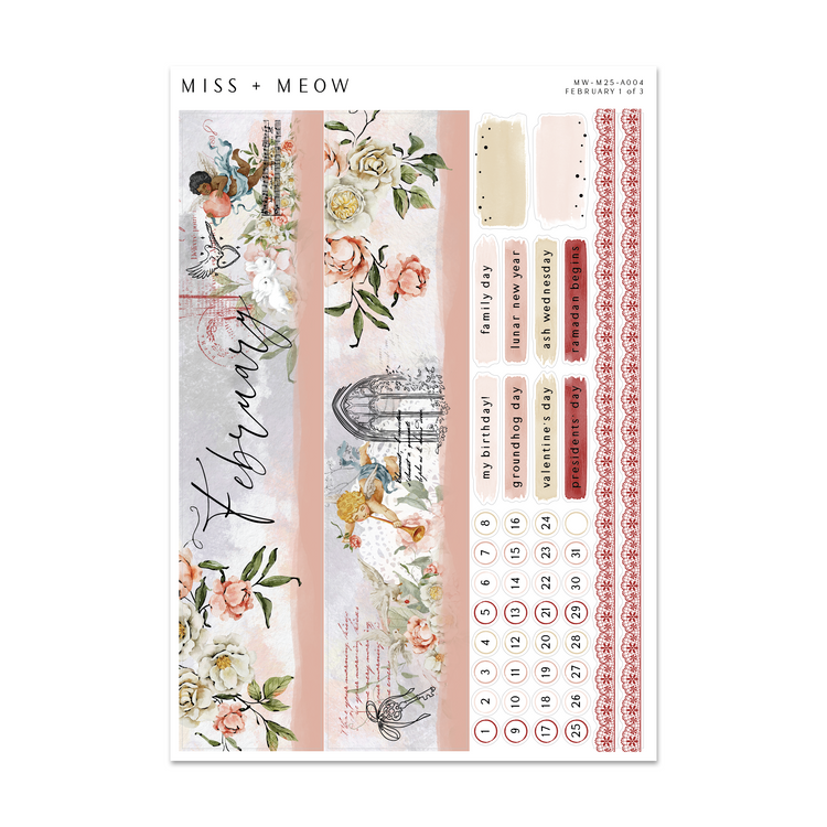 February 2026 | Foiled Monthly Sticker Kit