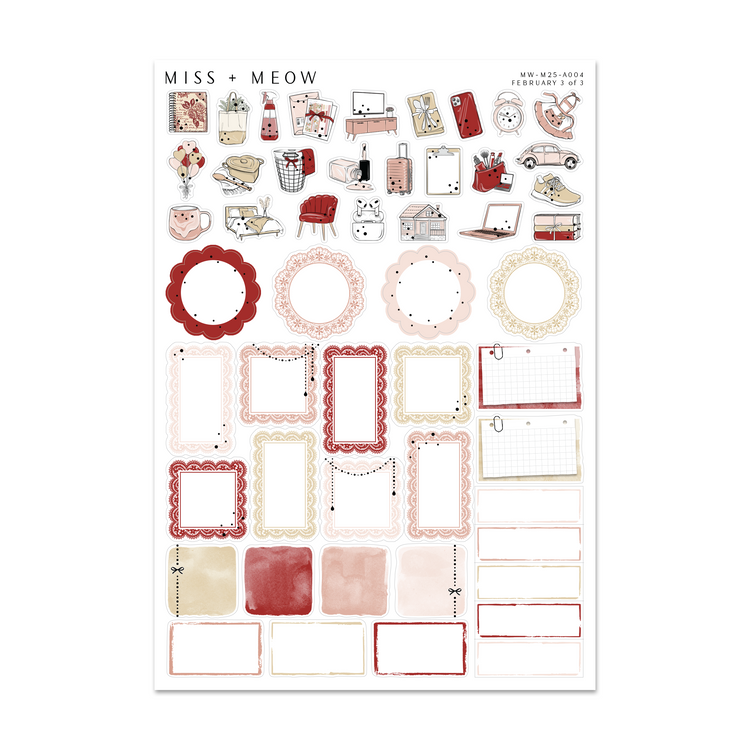 February 2026 | Foiled Monthly Sticker Kit