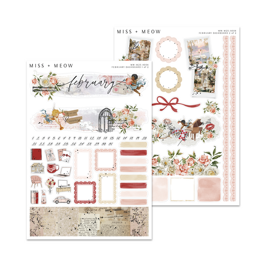 February 2026 Dashboard | Foiled Sticker Kit
