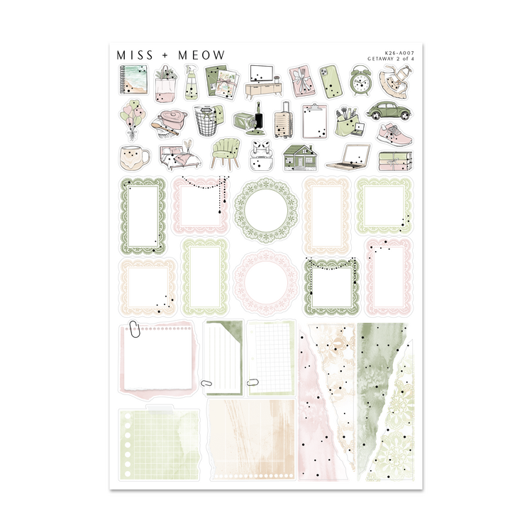 Getaway | Foiled Sticker Kit