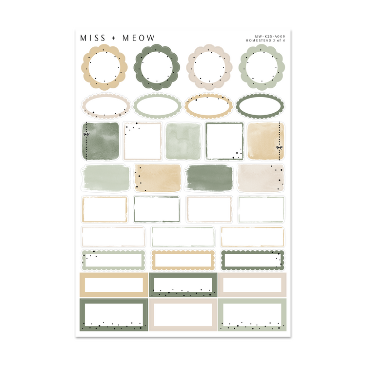 Homestead | Foiled Sticker Kit