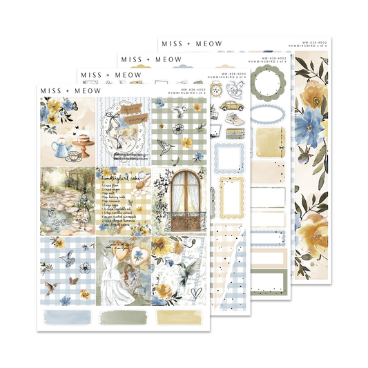 Hummingbird | Foiled Sticker Kit